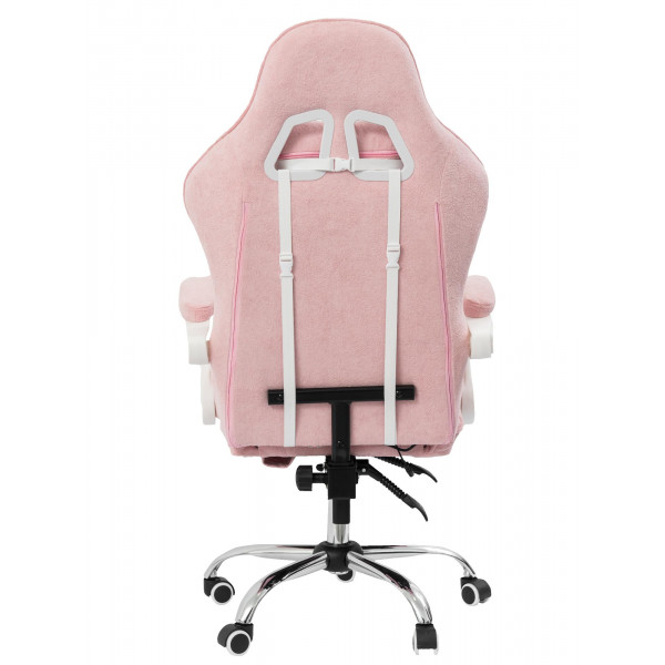 Вибромассажное кресло Calviano ASTI ULTIMATO pink fabric
