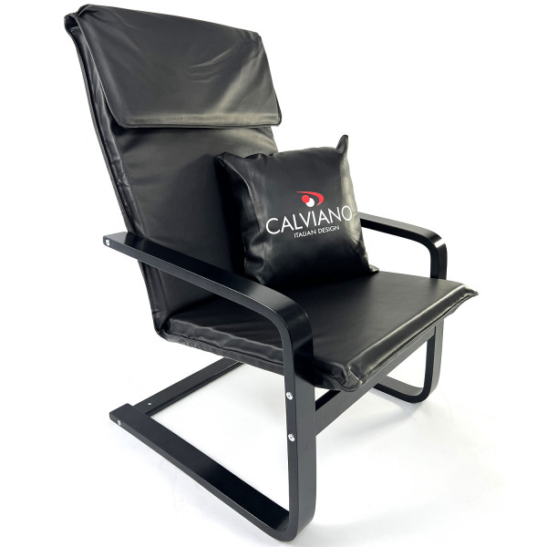 Кресло-качалка Calviano Soft 1 чёрное PU