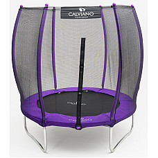 Батут пружинный с защитной сеткой Calviano 183 см - 6ft OUTSIDE master purple
