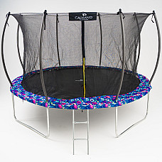 Батут пружинный с защитной сеткой Calviano 374 см - 12ft INSIDE master smile
