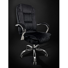 Кресло для сидения с регулировкой высоты Calviano Bravo черный велюр
