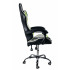 Вибромассажное кресло Calviano ASTI ULTIMATO black/white/green