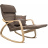 Кресло-качалка Calviano Comfort  1 коричневое