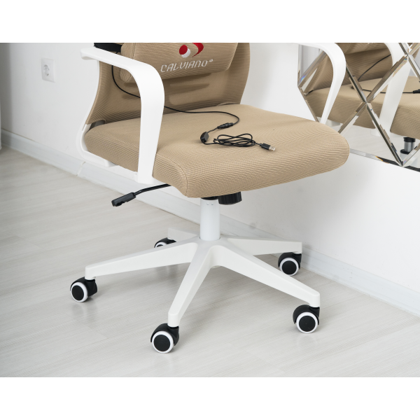 Вибромассажное кресло Calviano Milan Аir Beige