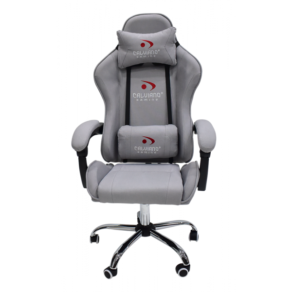 Вибромассажное кресло Calviano ASTI ULTIMATO grey fabric