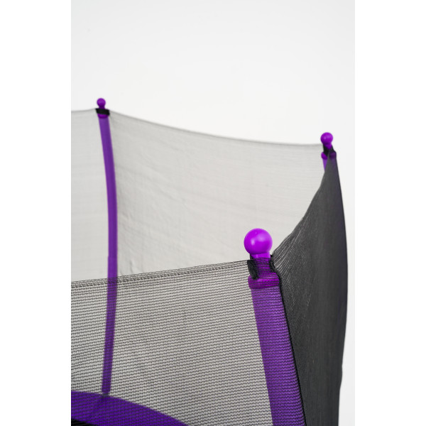 Батут пружинный с защитной сеткой Calviano 252 см - 8ft OUTSIDE master purple