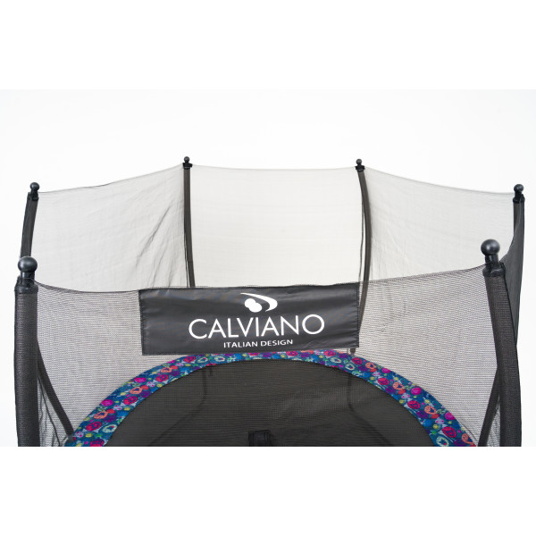 Батут пружинный с защитной сеткой Calviano 252 см - 8ft OUTSIDE master smile