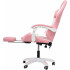 Вибромассажное кресло Calviano 1584 розовое PU
