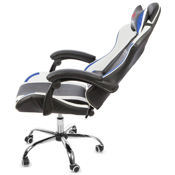 Вибромассажное кресло Calviano ASTI ULTIMATO black/white/blue