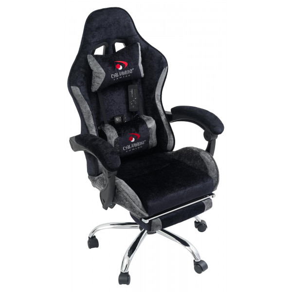 Вибромассажное кресло Calviano AVANTI ULTIMATO Black-Grey fabric
