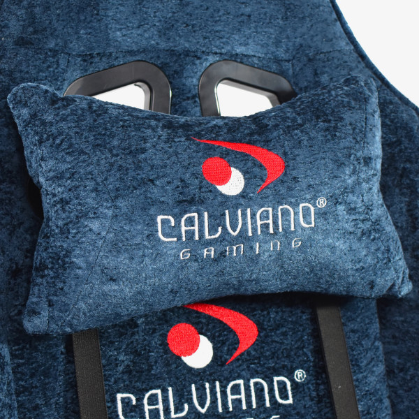 Вибромассажное кресло Calviano AVANTI ULTIMATO blue fabric