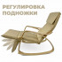 Кресло-качалка Calviano Comfort 1 светло-бежевое PU