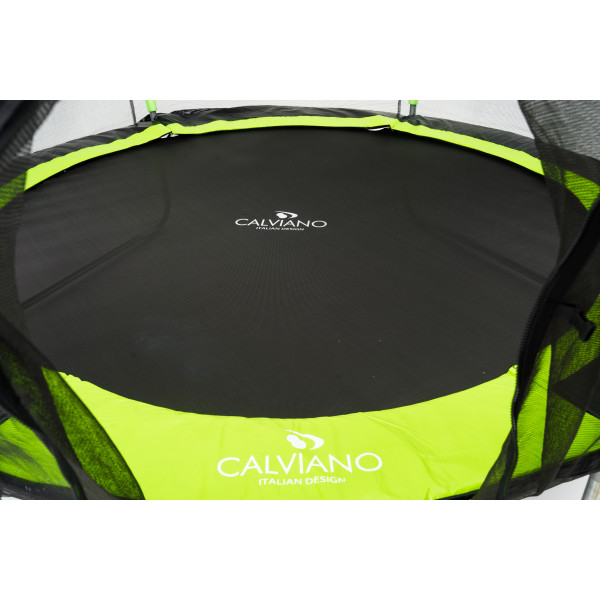 Батут пружинный с защитной сеткой Calviano 312 см - 10ft OUTSIDE master green