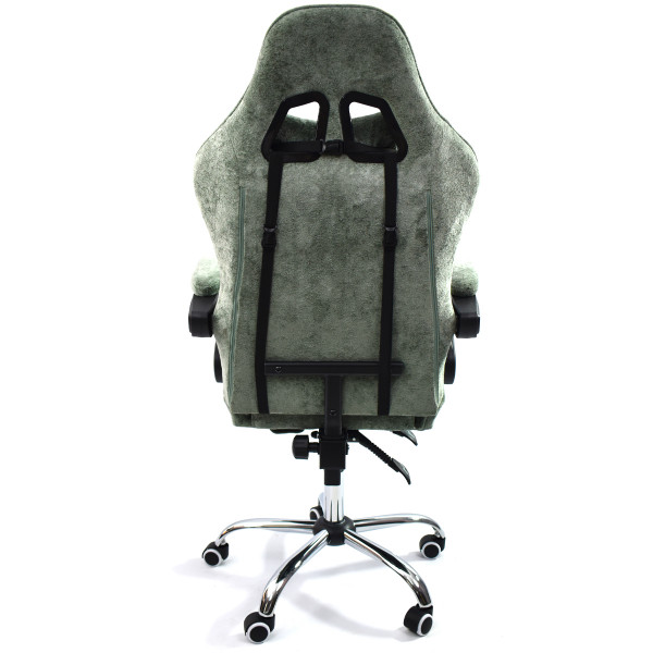 Вибромассажное кресло Calviano ASTI ULTIMATO green fabric