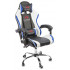 Вибромассажное кресло Calviano ASTI ULTIMATO black/white/blue