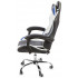 Вибромассажное кресло Calviano ASTI ULTIMATO black/white/blue