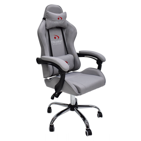 Вибромассажное кресло Calviano ASTI ULTIMATO grey fabric