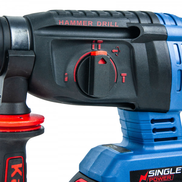KATANA KRH6501.00 Перфоратор аккумуляторный KATANA RH6501 (21В,1*4Ач, бесщеточный.,2,6 Дж,3 режима,SDS+,3 сверла,кейс)