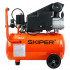SKIPER SAR25S.00 Воздушный компрессор SKIPER AR25S (до 180 л/мин, 8 атм, 25 л, 230 В, 1.50 кВт)