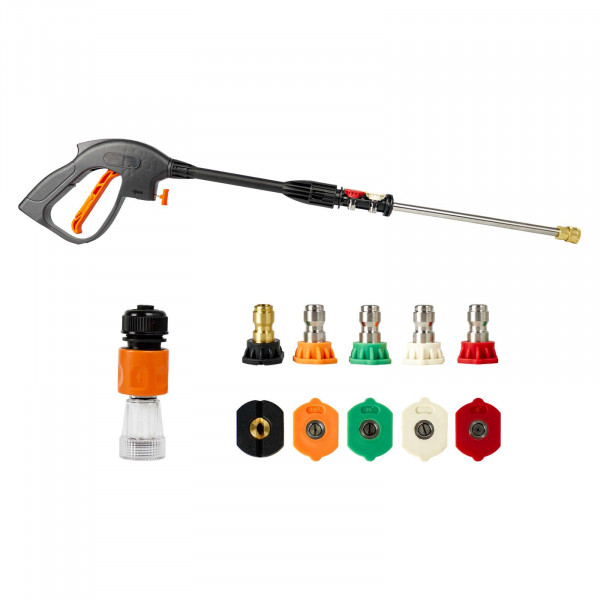 SKIPER SPM180.00 Мойка высокого давления SKIPER PM-180 (2400Вт; 180Бар; 8м шланг; катушка; 11,2кг; встр.пен)
