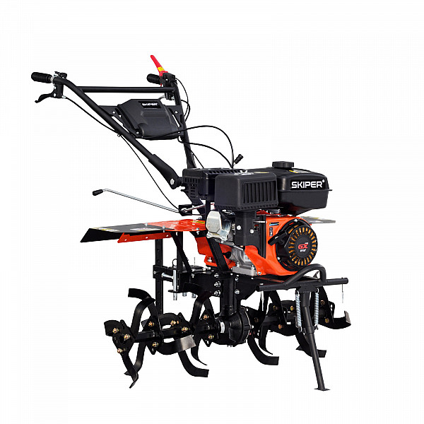 SKIPER SSP860S.00 Культиватор SKIPER  SP-860S (8 л.с., без ВОМ, пон.передача 3+1, большой бак и глушитель, без колёс)