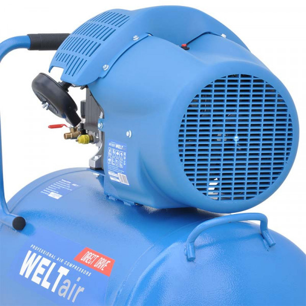 WELT WAR100V.00 АКЦИЯ! Возд.компрессор WELT AR100V (до 440 л/мин,8 атм,100л,230В,2.2кВт) + Шланг PH08(PU, 20м)