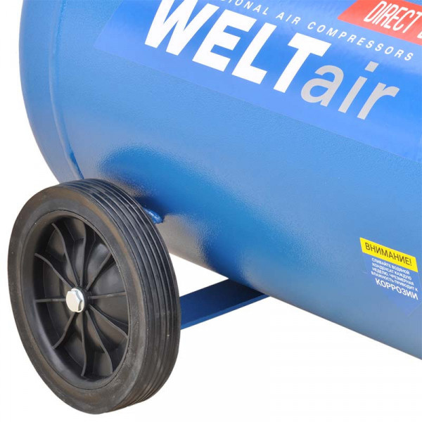 WELT WAR100V.00 АКЦИЯ! Возд.компрессор WELT AR100V (до 440 л/мин,8 атм,100л,230В,2.2кВт) + Шланг PH08(PU, 20м)