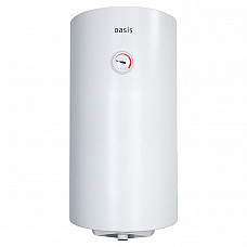Водонагреватель накопит. Oasis SV-100 (сухой ТЭН, 100л, 1,6кВт, КПД 90%, верт., эмаль, УЗО, 20мм)