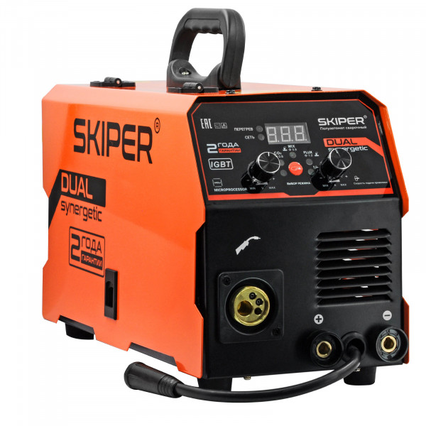 SKIPER SMIG/MMA-260D-19.00 Полуавтомат сварочный SKIPER MIG/MMA-260D-19 (2 ГОДА гар, 260А, ПРОЦЕССОР;MIG/MAG/MMA/TIG;еврорук 3)