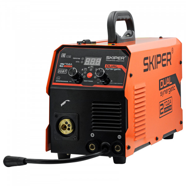 SKIPER SMIG/MMA-260D-19.00 Полуавтомат сварочный SKIPER MIG/MMA-260D-19 (2 ГОДА гар, 260А, ПРОЦЕССОР;MIG/MAG/MMA/TIG;еврорук 3)