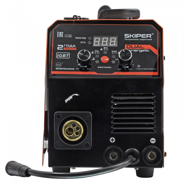 SKIPER SMIG/MMA-260D-19.00 Полуавтомат сварочный SKIPER MIG/MMA-260D-19 (2 ГОДА гар, 260А, ПРОЦЕССОР;MIG/MAG/MMA/TIG;еврорук 3)