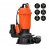 SKIPER SWQ25PRO.00 Насос дренажнo-фекальный Skiper WQ25-PRO (нож WILD CUT, 2500 Вт, 310 л/мин, чугун, попл.выкл)