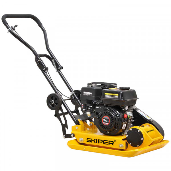 SKIPER SС140LW.00 Виброплита SKIPER C140L-W (LC200F, 6.5л.с., плита 58х50см., 25кН, 32м/мин, колёса)