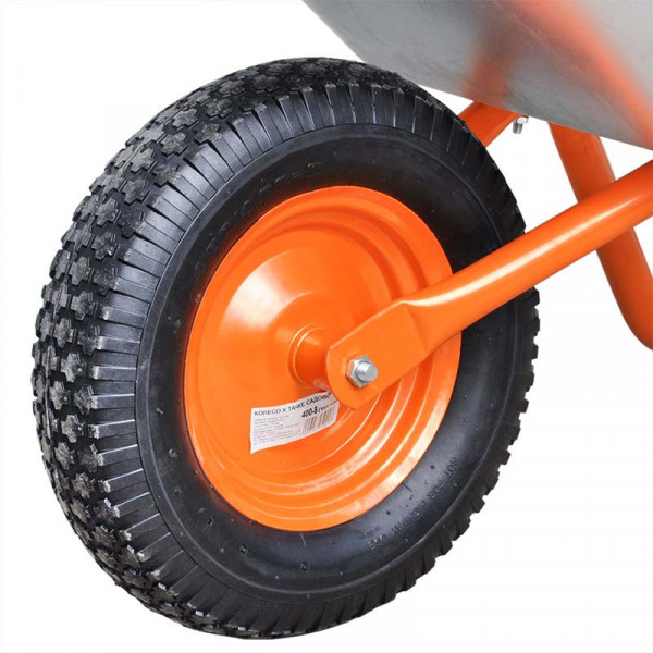 BRADO B1150.00 Тачка строительная BRADO 1x150 OPTIMA (до 150л, до 250 кг, 1х4.00-8, пневмо , ось  16*125)
