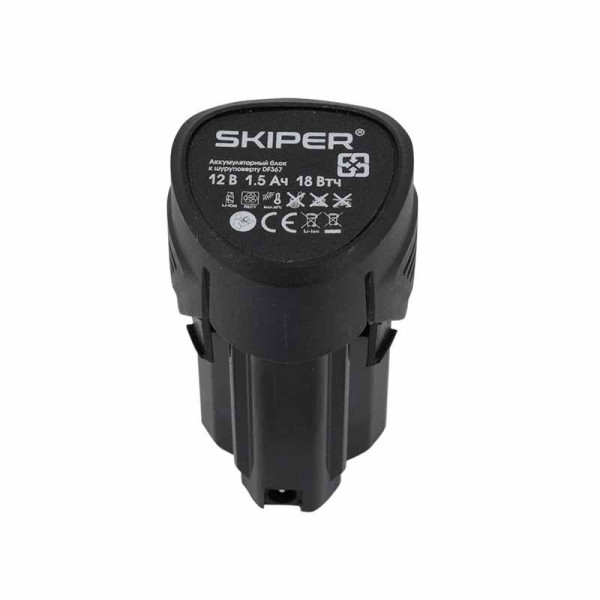 SKIPER SCS2000-1.00 Дрель-шуруповерт аккумуляторный SKIPER CS2000-1 в коробке (12В, 1 акк, 1,5 А/ч Li-ion, 2 ск, 19 Нм)