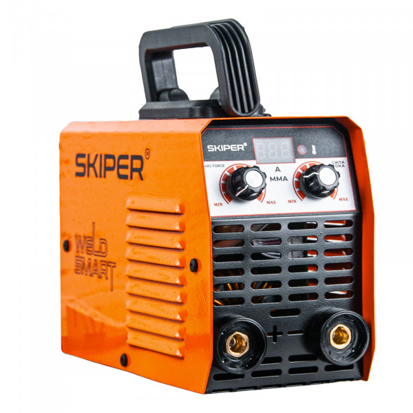 SKIPER SK-MMA-225-1.00 Инвертор сварочный SKIPER MMA-225-1 (20-225 А; регул.ARC FORCE; LED-дисплей; эл. диам. 1.6-4.0 мм)