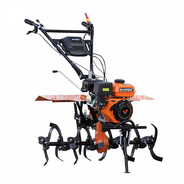 SKIPER SMB880SE.00 Мотоблок SKIPER MB-880SE Expert (8 л.с., С ВОМ ф18х20, пон.передача 3+1, без колёс)