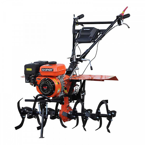 SKIPER SMB880SE.00 Мотоблок SKIPER MB-880SE Expert (8 л.с., С ВОМ ф18х20, пон.передача 3+1, без колёс)