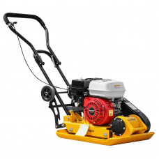 Виброплита SKIPER C120H-W  (Honda GX200, 6.5л.с., плита 58х50см., 20кН, 35м/мин, колёса)