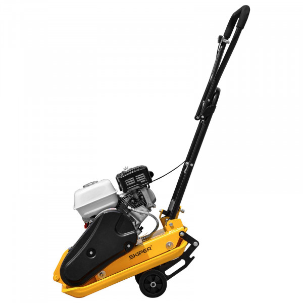 SKIPER SС120HW.00 Виброплита SKIPER C120H-W  (Honda GX200, 6.5л.с., плита 58х50см., 20кН, 35м/мин, колёса)