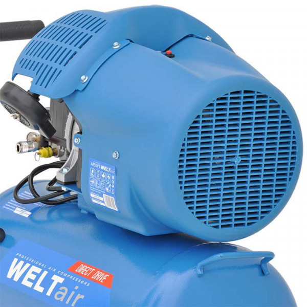 WELT WAR50VT.00 Воздушный компрессор WELT AR50VT (до 440 л/мин, 8 атм, 50 л, 230 В, 2.2 кВт)