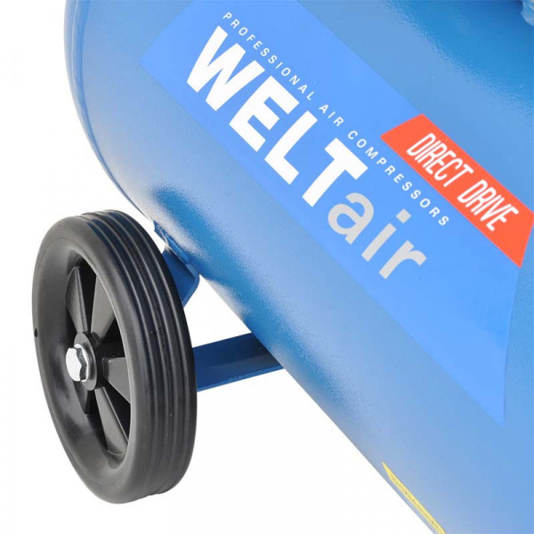 WELT WAR50VT.00 Воздушный компрессор WELT AR50VT (до 440 л/мин, 8 атм, 50 л, 230 В, 2.2 кВт)