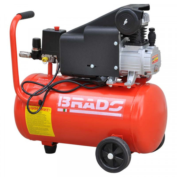 BRADO BAR25S.00 Воздушный компрессор BRADO AR25S (до 180 л/мин, 8 атм, 25 л, 230 В, 1.50 кВт)