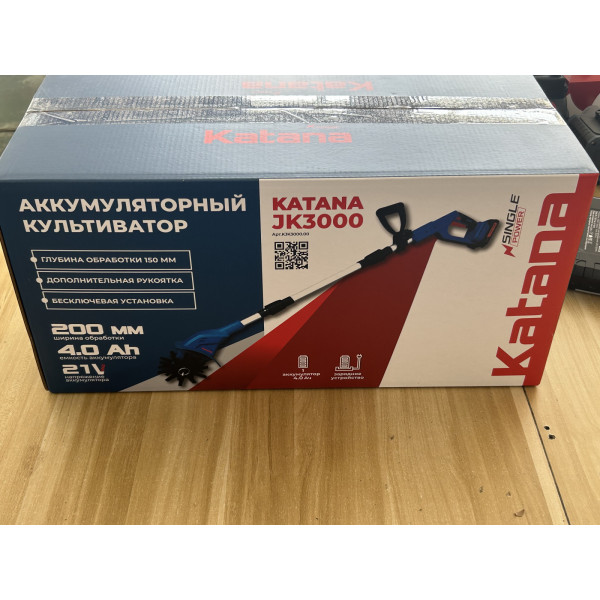 KATANA KJK3000.00 Культиватор аккумуляторный KATANA JK3000 (глубина обработки 150мм, 1х4Ач)