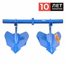 Окучник SKIPER ОР-1-01 2-х рядный (с круглой стойкой и балкой "ромб") для мотоблока МТЗ. Полимер.