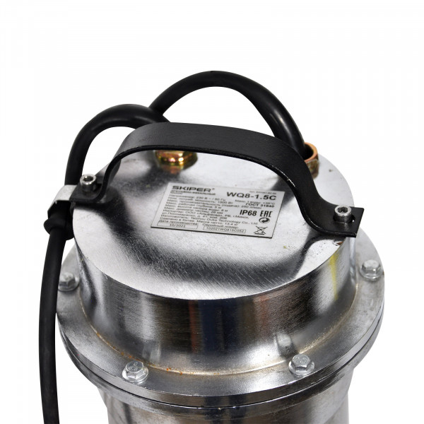 SKIPER SWQ8-1.5С.00 Насос дренажно-фекальный  Skiper WQ8-1.5C (1500 Вт, 250 л/мин, хром, попл.выкл)