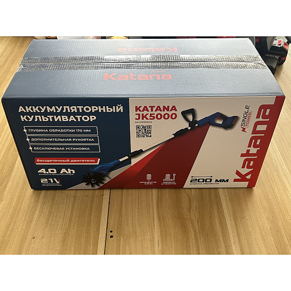 KATANA KJK5000.00 Культиватор аккумуляторный KATANA JK5000 (бесщеточный двигатель, глубина обработки 170мм, 1х4Ач)