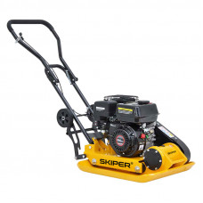 Виброплита SKIPER C120L-W (LC200F, 6.5л.с., плита 58х50см., 20кН, 35м/мин, колёса)