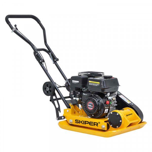 SKIPER SС120LW.00 Виброплита SKIPER C120L-W (LC200F, 6.5л.с., плита 58х50см., 20кН, 35м/мин, колёса)