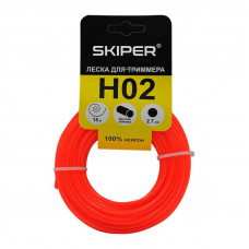 Леска SKIPER H02 (ф 2.7 мм х 15 м кругл. сеч., оранж.)